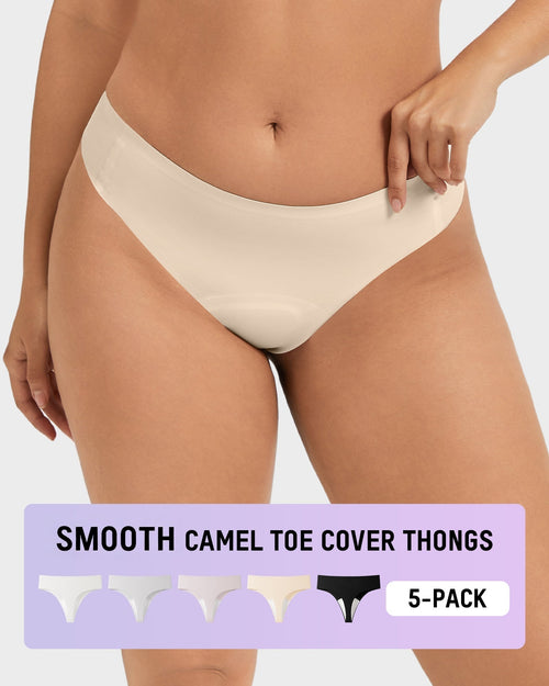 Smooth Invisible Comfort Thongs (5 Pack)