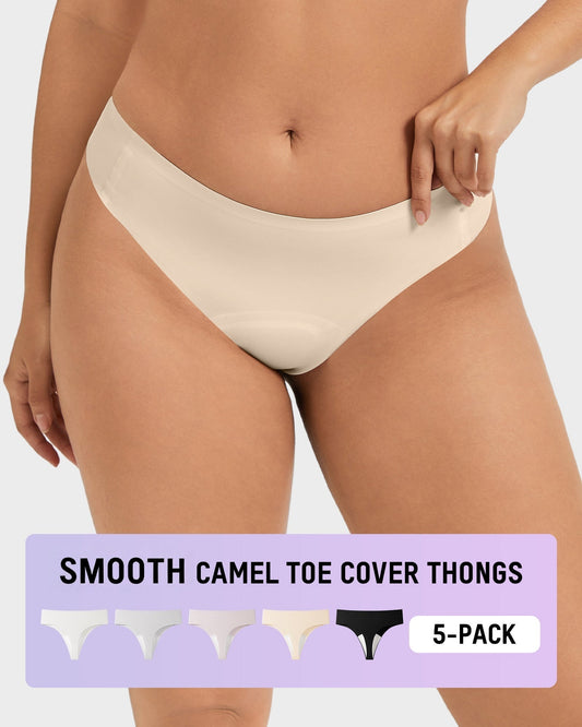 Smooth Invisible Comfort Thongs (5 Pack)