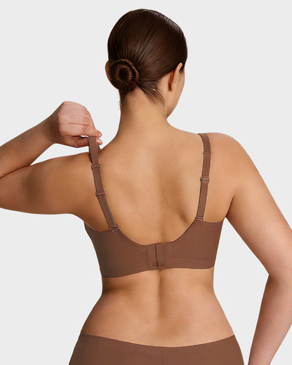 Seamless Deep V Push-Up Wireless Bra