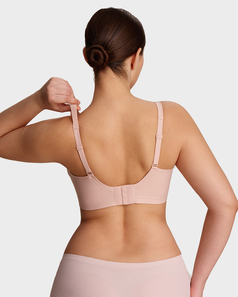 Seamless Deep V Push-Up Wireless Bra