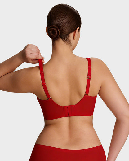 Seamless Deep V Push-Up Wireless Bra