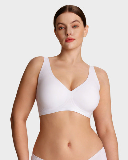 Seamless Deep V Push-Up Wireless Bra