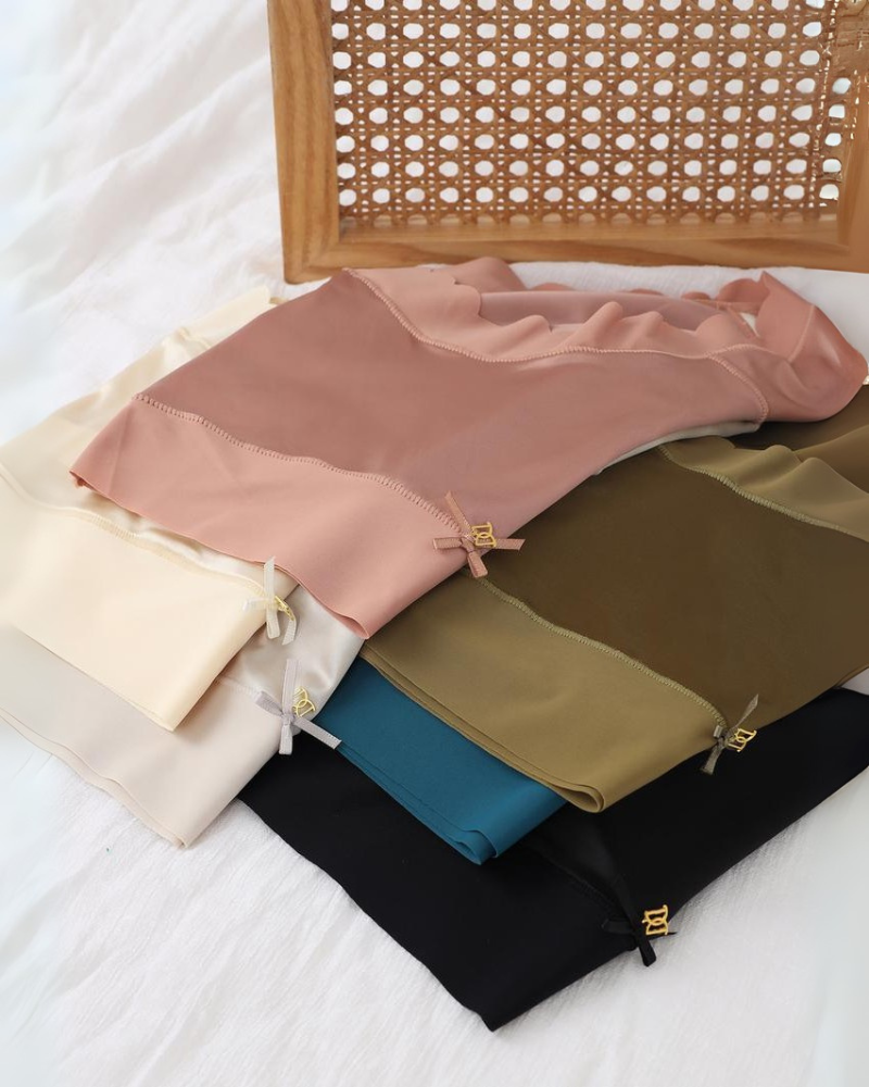 Silky High-Waist Smooth Briefs With Scalloped Edges (6 pack)