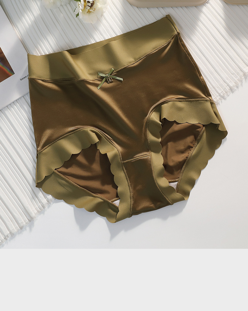 Silky High-Waist Smooth Briefs With Scalloped Edges (6 pack)