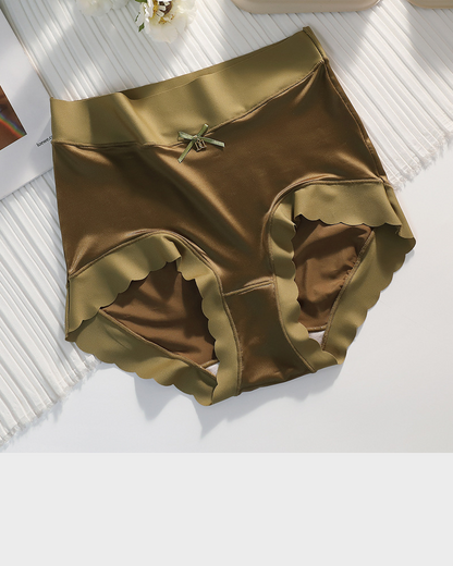 Silky High-Waist Smooth Briefs With Scalloped Edges (6 pack)