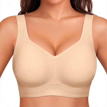 Full coverage wireless bra